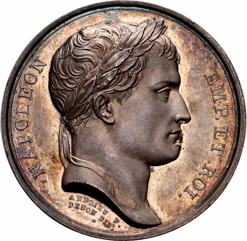 Księstwo Warszawskie. Napoleon. Medal 1807, Utworzenie Księstwa Warszawskiego, srebro
